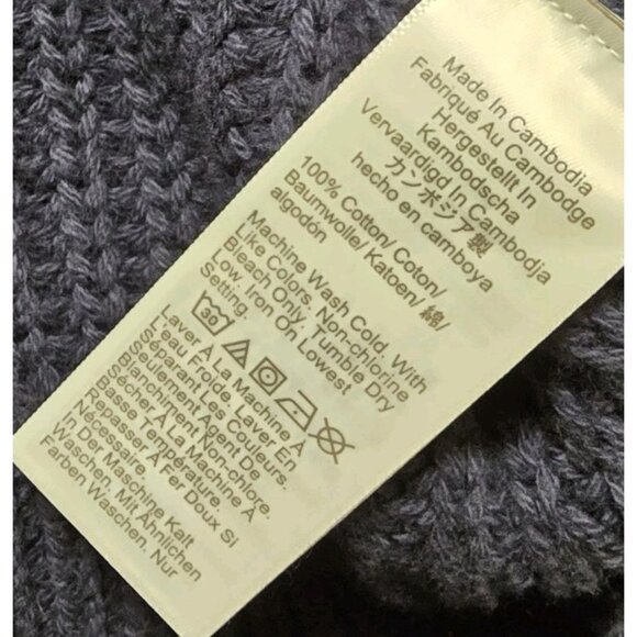 J Crew Womens Relaxed Rollneck Sweater Size XS Navy Blue Cotton - Picture 6 of 7